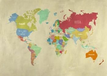 Modern Map of the World | Obraz na stenu