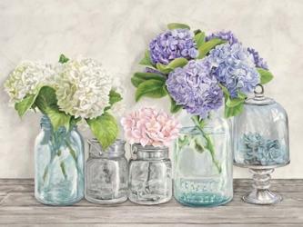 Flowers in Mason Jars (detail) | Obraz na stenu