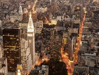Aerial View of Manhattan with Flatiron Building, NYC | Obraz na stenu