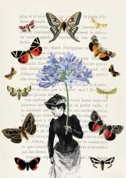 Lady of Butterflies | Obraz na stenu
