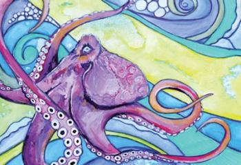 Surfin' Octopus | Obraz na stenu