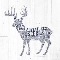 Deer Shiplap | Obraz na stenu