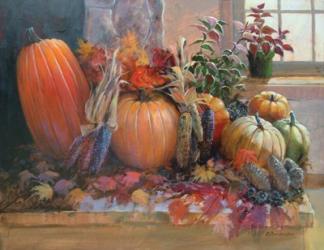 Pumpkins on the Hearth | Obraz na stenu