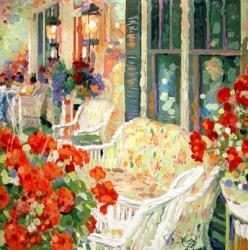 Geranium Porch | Obraz na stenu