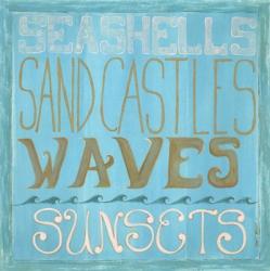 Seashells & Sand Castles | Obraz na stenu