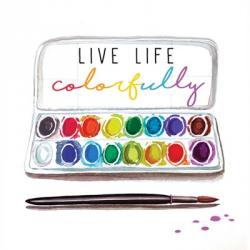 Live Life Colorfully | Obraz na stenu