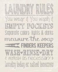 Laundry Rules | Obraz na stenu