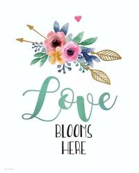 Love Blooms Here | Obraz na stenu