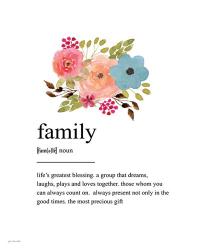 Family Definition | Obraz na stenu