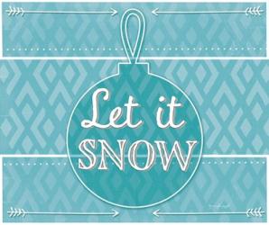 Let It Snow - Blue | Obraz na stenu