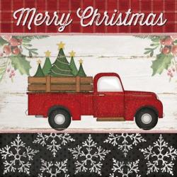 Merry Christmas Truck | Obraz na stenu