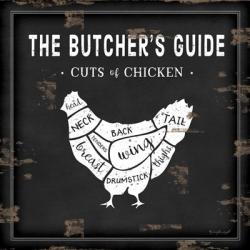 Butcher's Guide Chicken | Obraz na stenu