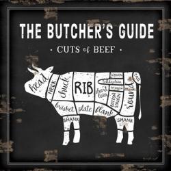 Butcher's Guide Cow | Obraz na stenu