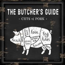 Butcher's Guide Pig | Obraz na stenu