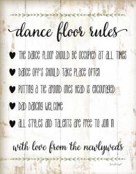 Dance Floor Rules | Obraz na stenu