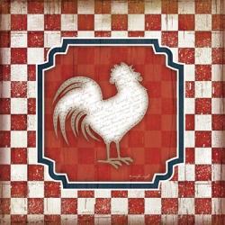 Red White and Blue Rooster XII | Obraz na stenu