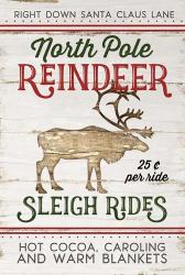 Vintage Reindeer Rides | Obraz na stenu