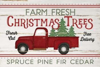 Vintage Truck Farm Christmas Trees | Obraz na stenu