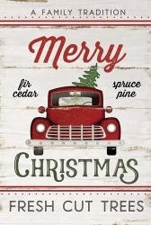 Vintage Truck Merry Christmas | Obraz na stenu