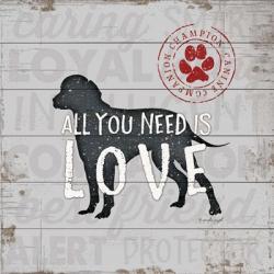 All You Need is Love - Dog | Obraz na stenu