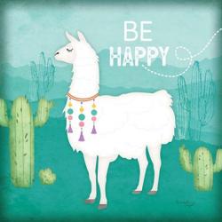 Be Happy Llama | Obraz na stenu