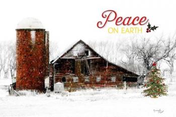 Peace on Earth Barn | Obraz na stenu