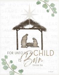 For Unto Us a Child is Born | Obraz na stenu