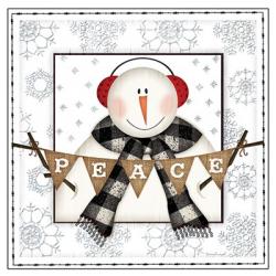 Peace Snowman | Obraz na stenu