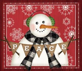 Peace Snowman | Obraz na stenu