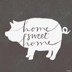 Home Sweet Home Pig | Obraz na stenu