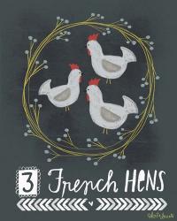 3 French Hens | Obraz na stenu
