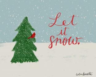 Let It Snow Cardinal | Obraz na stenu