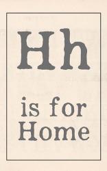 H is for Home | Obraz na stenu