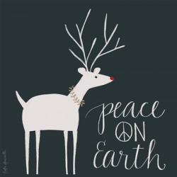 Peace on Earth Reindeer | Obraz na stenu