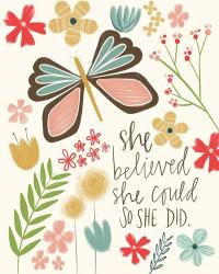 Believed She Could | Obraz na stenu