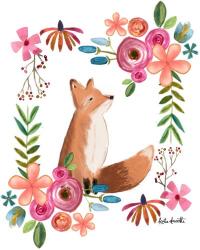 Floral Fox | Obraz na stenu