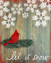 Let It Snow Cardinal | Obraz na stenu