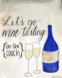 Wine Tasting on the Couch | Obraz na stenu