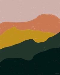 Terracotta Mountains | Obraz na stenu