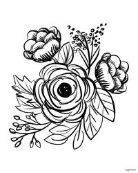 Flower Sketch II | Obraz na stenu