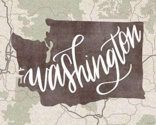 Washington Map | Obraz na stenu