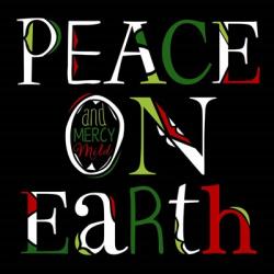 Peace on Earth on Black | Obraz na stenu