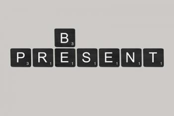 Be Present Black | Obraz na stenu