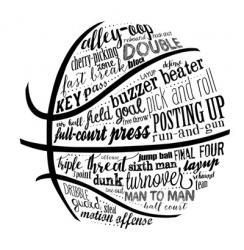 Basketball Terms BNW | Obraz na stenu