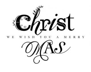 Black and White Merry Christmas | Obraz na stenu