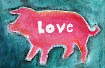 Love Pig | Obraz na stenu