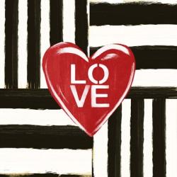 BW Stripe Love | Obraz na stenu