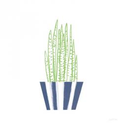 Striped Pot III | Obraz na stenu