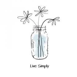 Live Simply | Obraz na stenu
