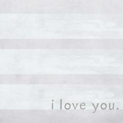 I Love You - Grey | Obraz na stenu